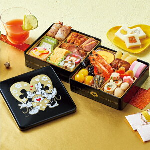 【送料無料 おせち 早割】おせち 詰合せ ディズニー 二段重【おせち 冷蔵】【冷蔵便】【3〜4人前 25品 おせち 3人前 おせち 4人前】【キャラクター おせち 子供 生おせち Disney おせち ミッキー お節 年越し お正月 おせち 予約】【おせち 2020 おせち 2021】