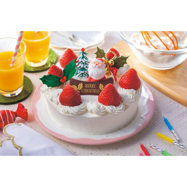 【クリスマスケーキ 予約】ロリアン洋菓子店 手作りケーキセット{お菓子作りキット クリスマスケーキ 送料無料 クリスマス ショートケーキ 生地}＜お申し込日：2023/12/12 15:59まで●出荷日12月20日~12月24日＞『のし下不可 冷凍便』のサムネイル