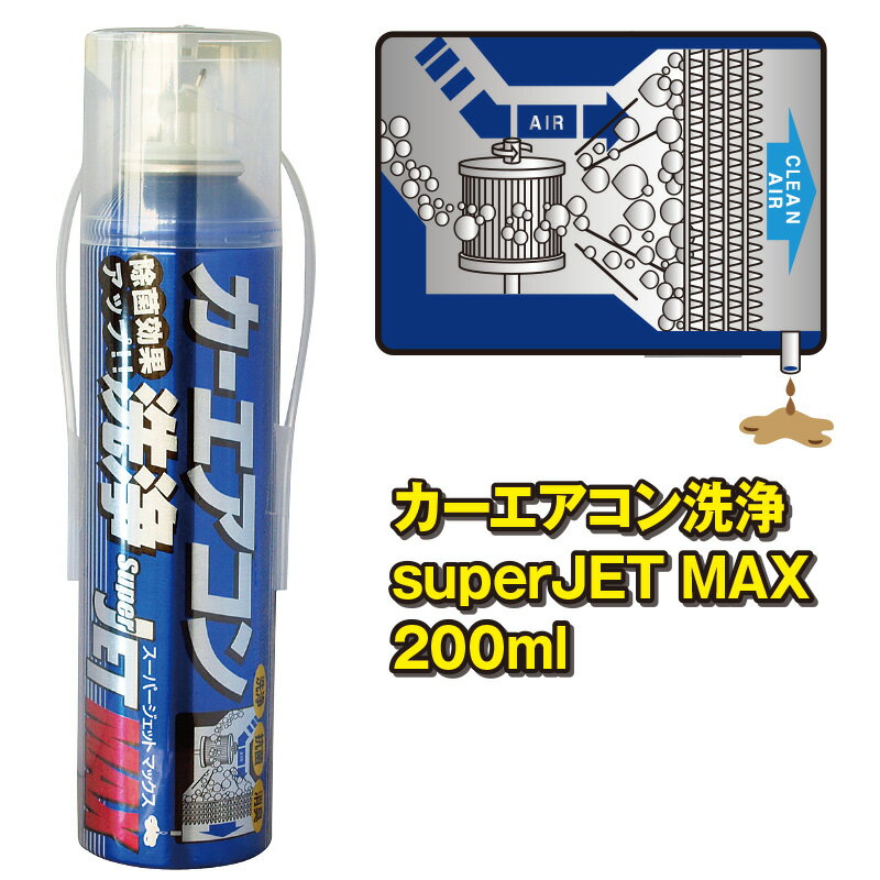 ZAC JAPAN カーエアコン洗浄 Super JET MAX 200ml