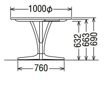 【a】カリモク円型ダイニングテーブルDU3901ME幅100オーク材送料無料【家具のよろこび】【c】