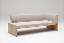 【クーポンで12%OFF】 カリモク 3Pベンチ(左)深め 布シート CU5748E450 CU5848 オーク材 プレミアムオーダー ヴィンテージオーダー 3...