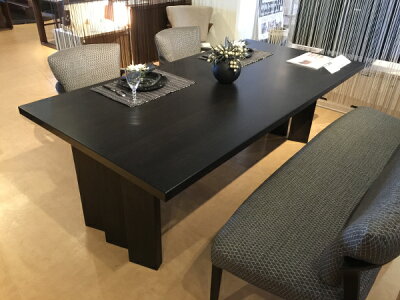 【P10倍】カリモク40mm厚天板ダイニングテーブルDU5740オーク材幅165送料無料【シアーセレクト対応】【家具のよろこび】