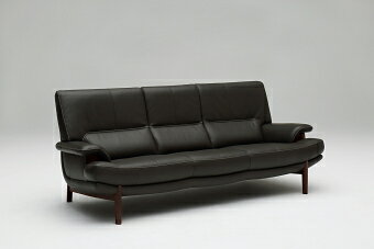 【カリモク正規品】本革3PロングソファーZU2513K033UU2513送料無料【家具のよろこび】【c】
