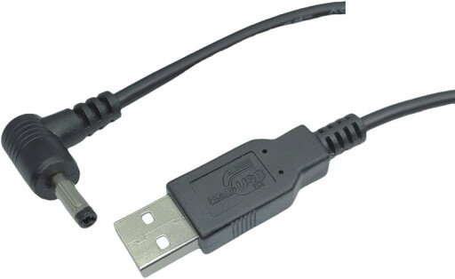 カモン 【(COMON)製】USB(A)←→DCジャック(直角/外径:2.35φ/内径:0.7φ)/黒/1.2m【DC-2307A】 カモン 【(COMON)製】USB(A)←→DCジャック(直角/外径:2.35φ/内径:0.7φ)/黒/1.2m【DC-2307A】