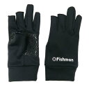 FISHMAN(フィッシュマン) GB-201901 冬用グローブ (3フィンガーレス) ブラック S