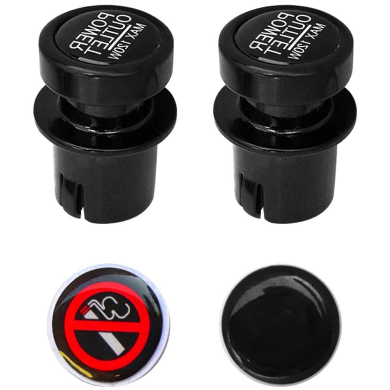 シガーライターソケットカバー 自動車電源コンセント向けの防水防塵プラグ 子供が電源ソケットに指を入..