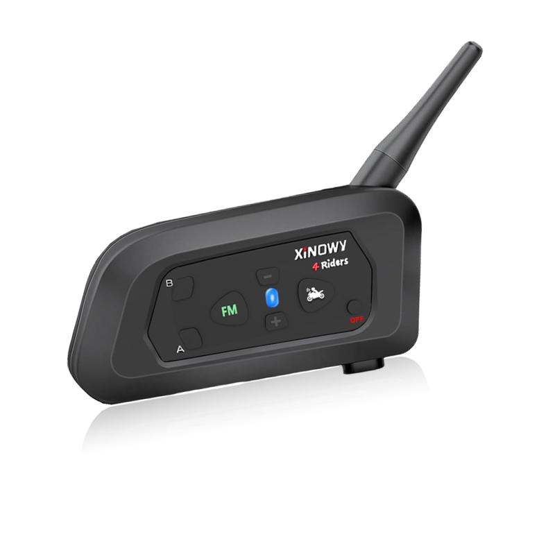 Mihono 4Riders Interphone バイク用 インカム V4 ツーリング対応 4人同時通話可能 FMラジオ 音楽 IP65..