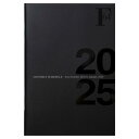 キョクトウ 手帳 2025年 2024年10月始まり FOBCOOP A6ミニ マンスリー 黒 PBF55K25