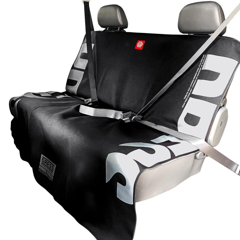 ドレス(DRESS) 防水シートカバー リアシート用 ブラック カーシートカバー 防災 災害 ヘッドレスト収納 車 ペット ドライブ ウェーダー レインウェア アウトドア 釣り キャンプ マリンスポー