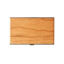 「CARD CASE」重厚感のあるステンレス素材と銘木をあわせた木製名刺入れ・カードケース+LUMBER by Hacoa