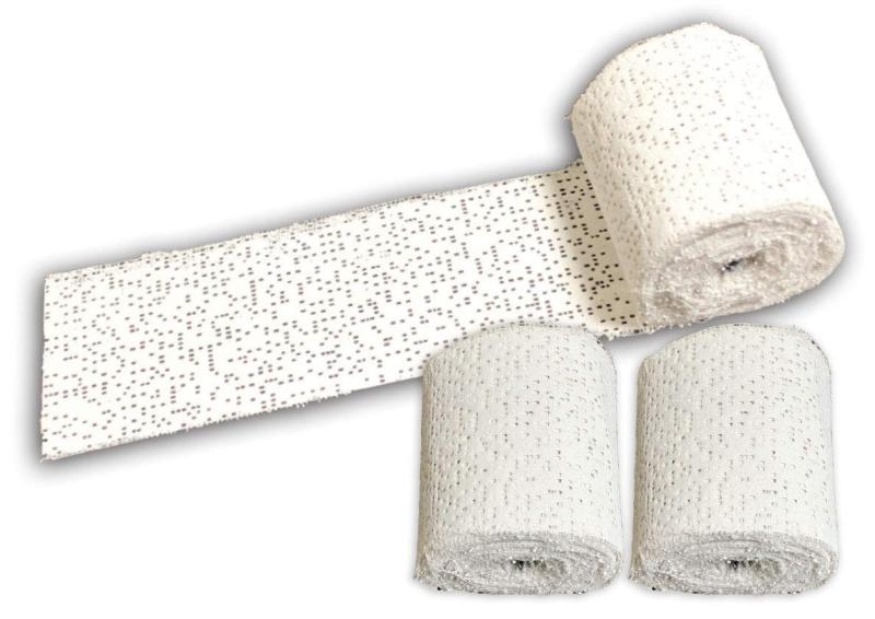 石膏テープ 3個セット プラスタークロス 造形素材 工作 クラフト用 水硬化 着色可能 SxP