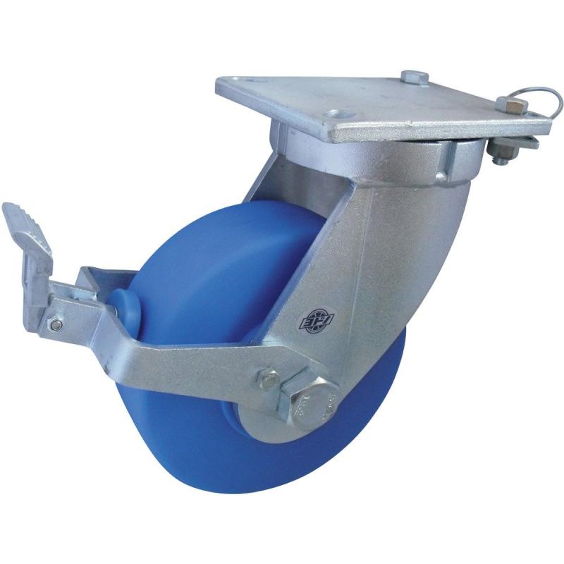 ヨドノ 超重量用MCナイロンキャスター自在車ストッパー・旋回ロック付 HDMCJ200STTL プレート式重荷重用キャスター(3)