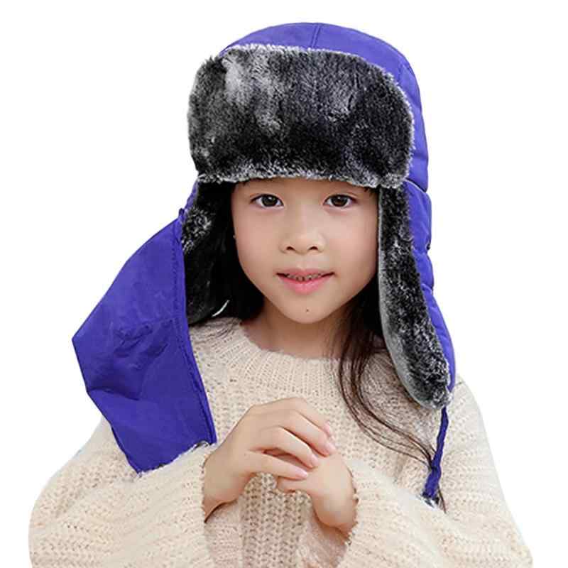 飛行帽 キッズ 冬 耳あて付き パイロットキャップ 子供 ジュニア 防寒 フライトハット モコモコ 男の子 女の子 防風保温 キャップ スキー ウィンター スポーツ アウトドア 暖かいグッズ 防 2