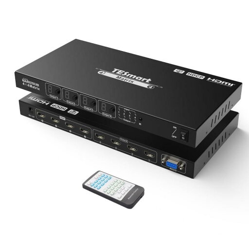 TESmart HDMI マトリックス 4K EDID機能 多PC入力 HDMI 切替器 TESmart HDMI マトリックス 4K EDID機能 多PC入力 HDMI 切替器