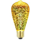 TIANFANエジソン電球花火3D LED電球AC85-265V装飾電球ST64テーブルランプ電球シーリングライト電球ナイト電球