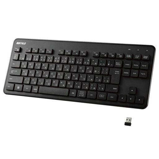 バッファロー ワイヤレス 無線 キーボード 薄型 メンブレン USB レシーバー付属 ブラック バッファロー ワイヤレス 無線 キーボード 薄型 メンブレン USB レシーバー付属 ブラック
