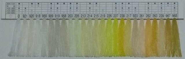 グンゼスパン糸 60番手/5000m巻カラー区画1（黒 白 生成り含む）