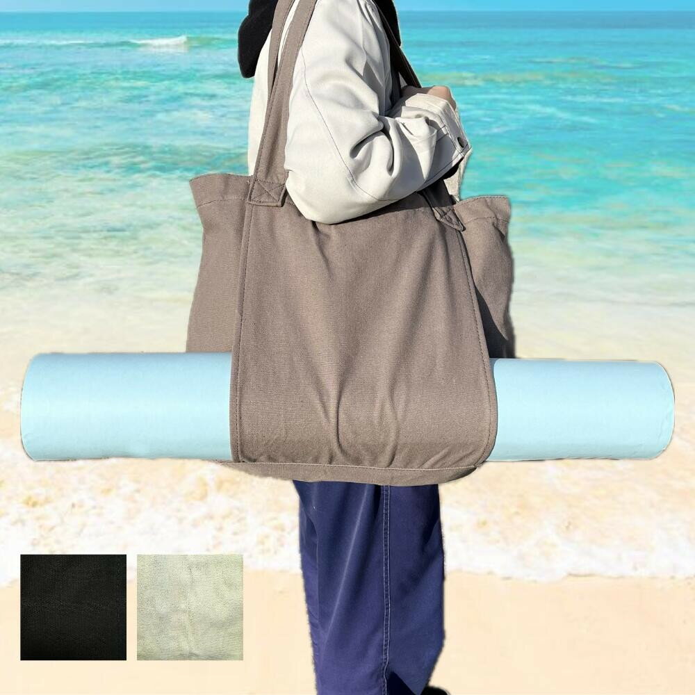 ヨガトートバッグ　ヨガマットバッグ　ヨガバッグ　大容量　スポーツバッグ　トートバッグ　通勤通学　..