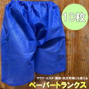 【10枚】ペーパートランクス サウナパンツ 使い捨て 紙パンツ 男女兼用 ボクサーパンツ ペーパーショーツ ショーツ 病院 検査 入院 介護 エステ