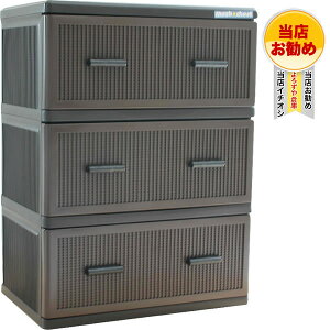 メッシュチェストワイド3段ダークブラウン【SALE/セール】