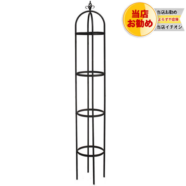 組立簡単なオベリスク 組立式です サイズ 直径430高さ2500mm 下リングまで400mm （400mm土中に挿せます） 材質 鉄製（アイアン製） オベリスク直径390高さ2200mmはこちら オベリスク直径320高さ1800mmはこちら 用途 【ガーデニング】【園芸】【アイアン】【オベリスク】【バラ】【薔薇】【ツルバラ】【蔓薔薇】 他にも鉄製商品を多数そろえています。 税別1万円以上で送料無料！ ■ガーデンアーチ ■その他オベリスク ■バラの肥料・培養土 ■スタンド ■ガーデニングエクステリア ■園芸道具 ■殺虫・殺菌・成長剤 つるバラ種類例・・・ 「クライミング」、または「クライミングローズ」 アルティシモ 、 ウェスターランド、 ウルメール　ミュンスター、 カクテル 、 ゴールドバニー、 サマースノー、 シティオブヨーク、 スペクトラ、 羽衣、 ビショッフシュタット　パデボルン など