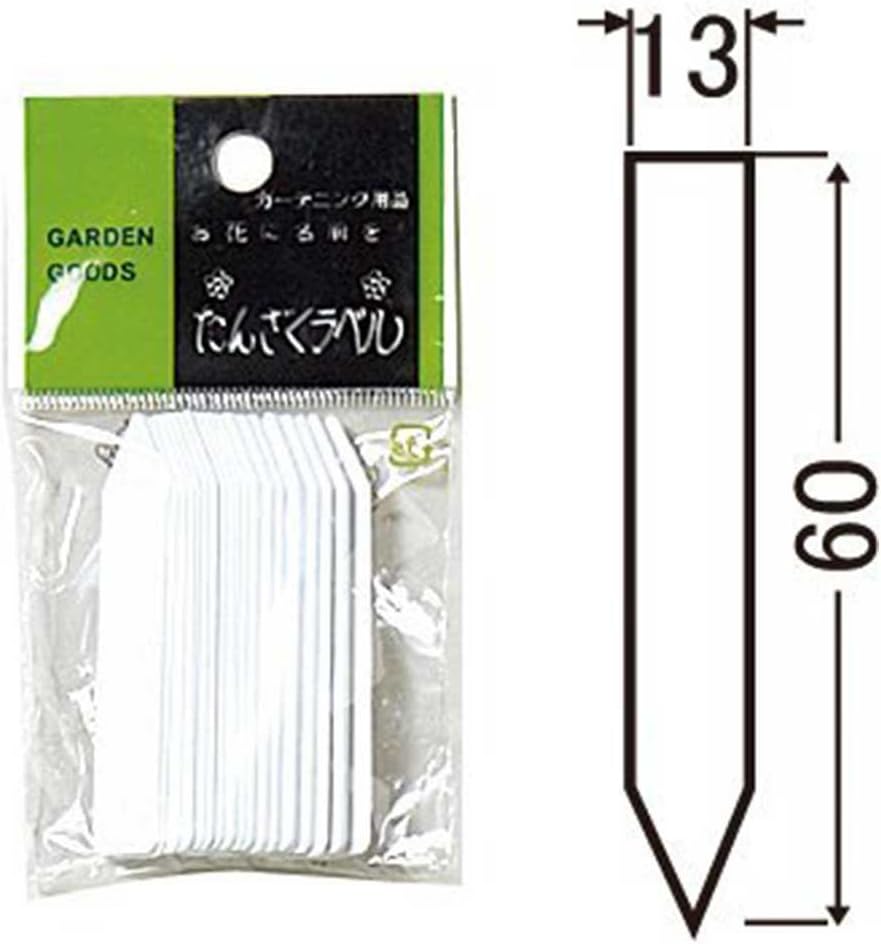 園芸用ラベル たんざくラベルF-1 奥行6×幅1.3cm 30入