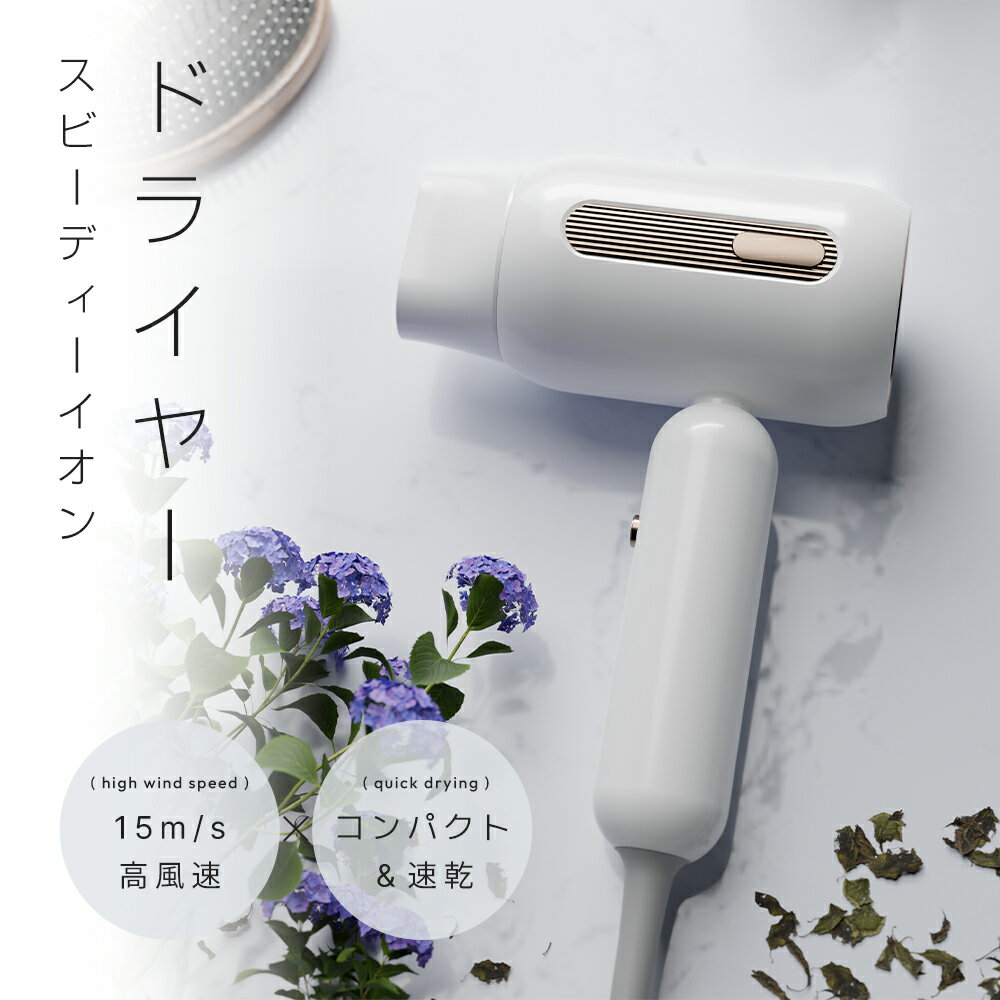 美容家電（5000円程度） 【父の日早割！クーポンで4,499円】ヘアドライヤー2023 ドライヤー ヘアドライヤー 大風量 速乾 マイナスイオン ドライヤー 冷熱温風 3段階調節 ヘアケア 美容家電 髪質改善 ヘアードライヤー スピーディーイオンドライヤー ドライヤ 収納 軽量 旅行 ギフト