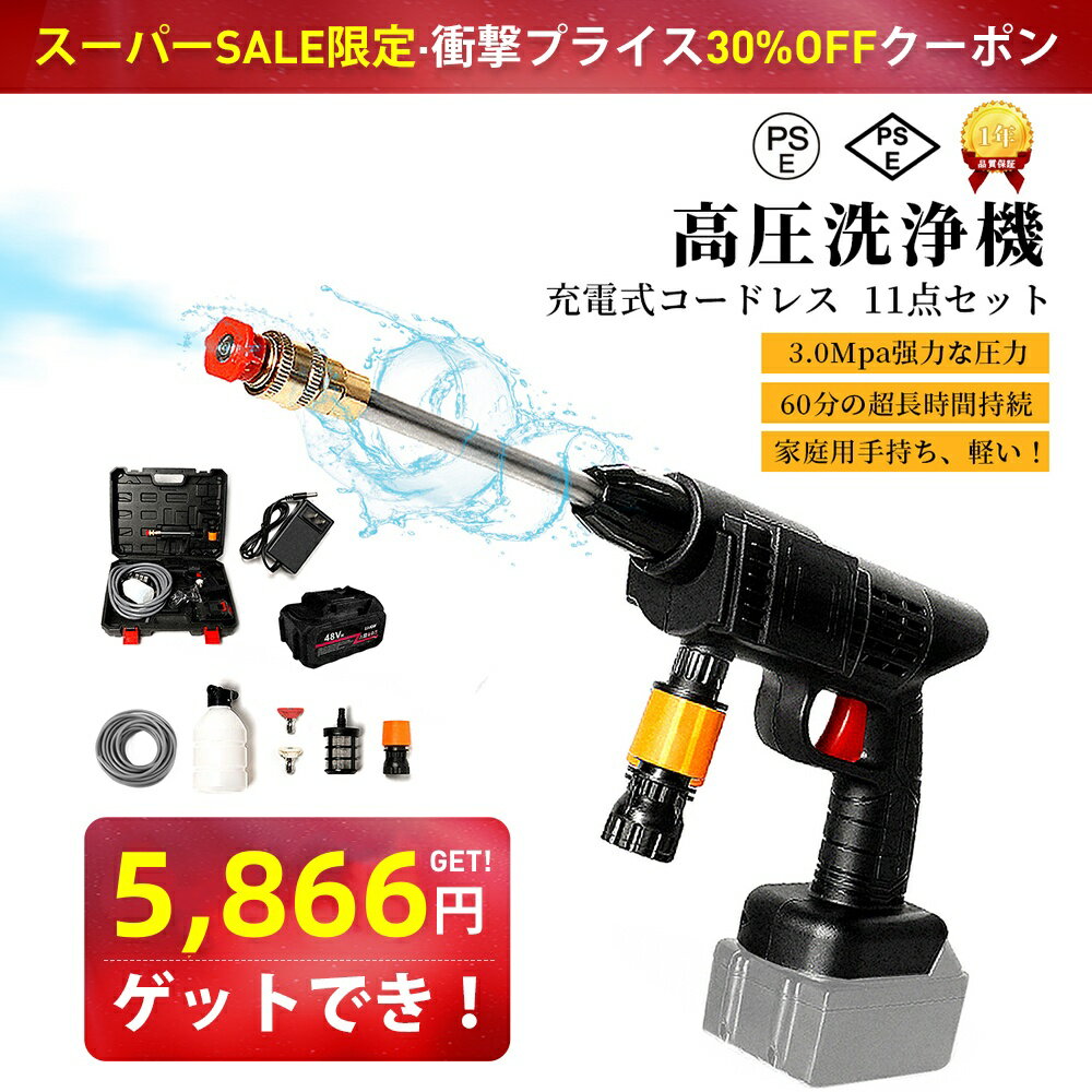 【6/4～6/11 楽天スーパーSALE期間P5倍】【10％OFF】高圧洗浄機 洗車 掃除 ガン FLUTECH(フルテック) プッシュプルランス付洗浄ガン P25-PPL100S 2831NA100