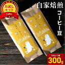 自家焙煎 お試しコーヒー豆 セット2種300g 送料無料 50年の歴史 あたごコーヒー