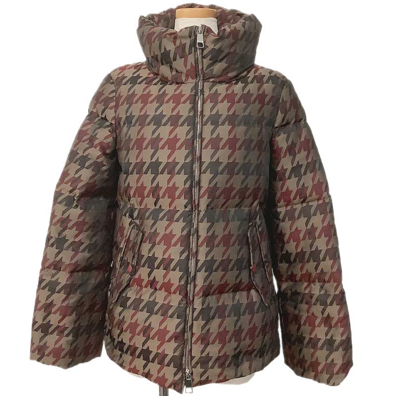 BOSS ボス ダウンジャケット ポリエステル ダウン フェザー カーキ 50396472 #36 千鳥 迷彩 カモフラ ..