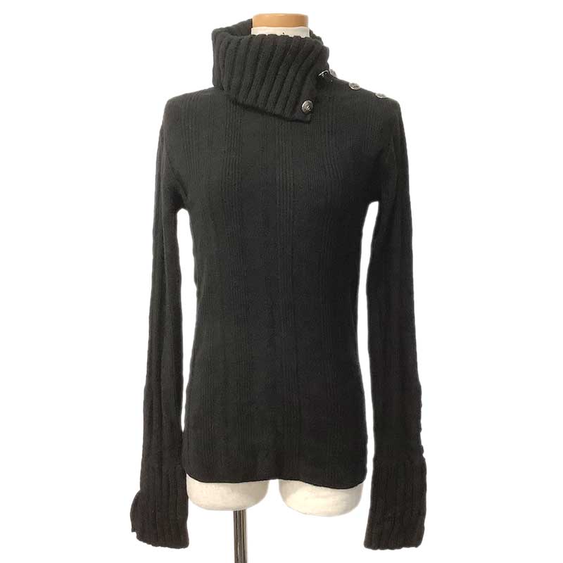 CHANEL シャネル タートルネック セーター ウール カシミヤ ブラック #38 P34427K01010 94305 長袖 ニ..