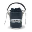 Christian Dior クリスチャン・ディオール ヴァイヴ バケット マイクロ 2WAYバッグ レザー ネイビー ホワイト S6250OSGQ-928U ...