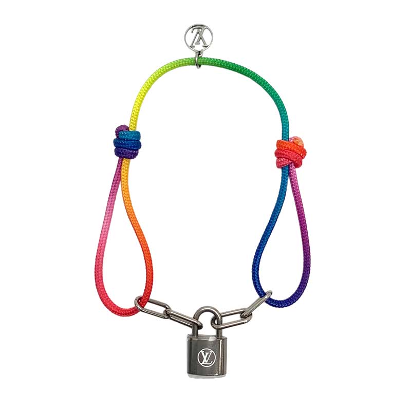 LOUIS VUITTON ルイ・ヴィトン ブラスレ・シルバー・ロックイット ヴァージル・アブロー レインボー Q0..