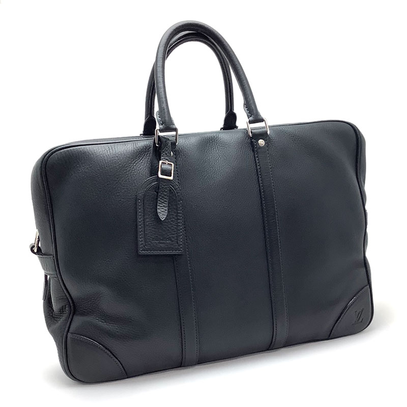 LOUIS VUITTON ルイ・ヴィトン ポルト・ドキュマン ヴォワヤージュGM M93151 ナクソス ブラック ビジネスバッグ ブリーフケース ショルダーバッグ 2WAYバッグ 【中古】のサムネイル