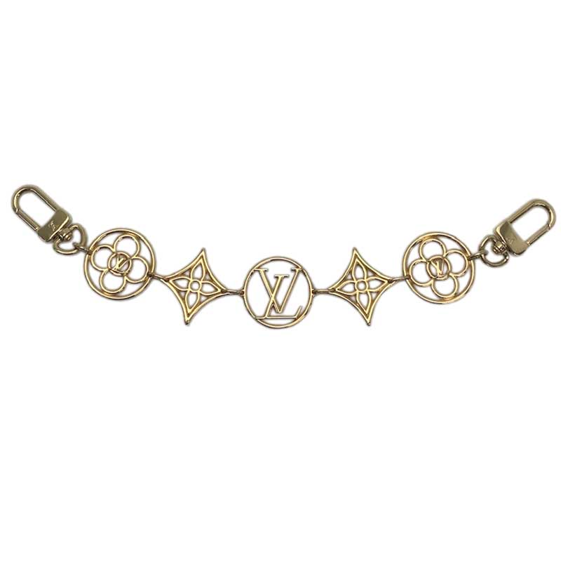 LOUIS VUITTON ルイ・ヴィトン ツイッギー チェーン GP ゴールド M01353 LVロゴ モノグラム・フラワー ..
