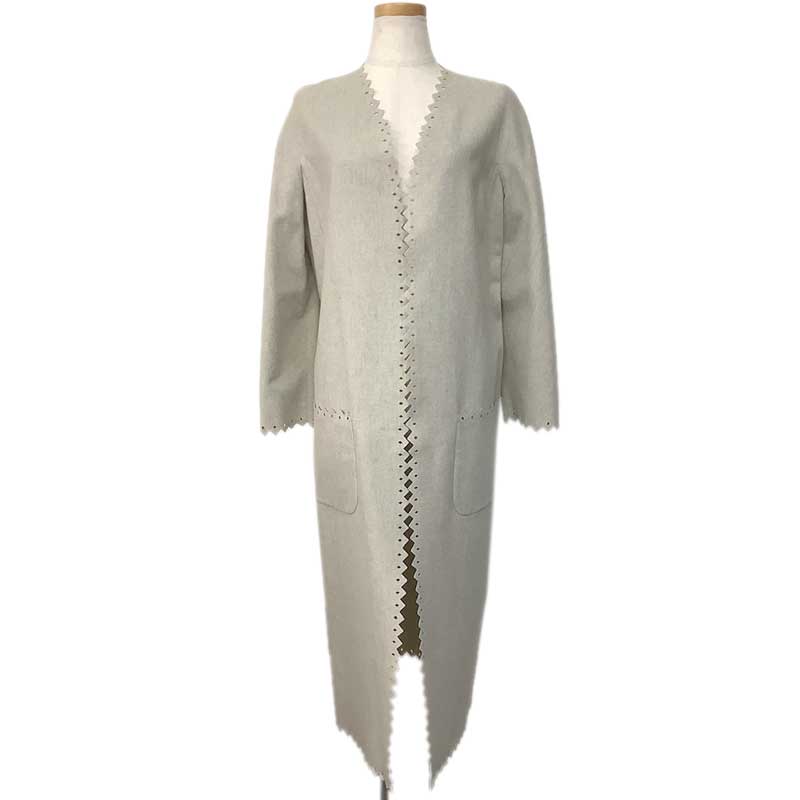 VALENTINO ヴァレンティノ コート ウール グレージュ #10 69 71797 F701 0D ロングコート アウター パ..