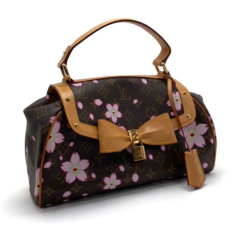 LOUIS VUITTON ルイ・ヴィトン サック・レトロPM モノグラム チェリーブロッサム M92012 ハンドバッグ 村上隆 サクラ リボン 【中古】