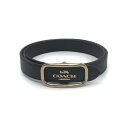 COACH コーチ ベルト レザー ブラック CE969 IMBLK #M ゴールド金具 【未使用】