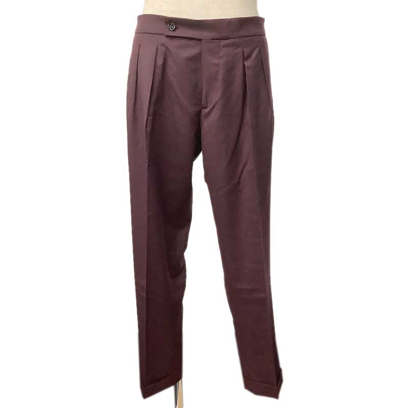 BERWICH ベルヴィッチ パンツ ウール ワイン ダークレッド #48 534/A3-67 VB ...