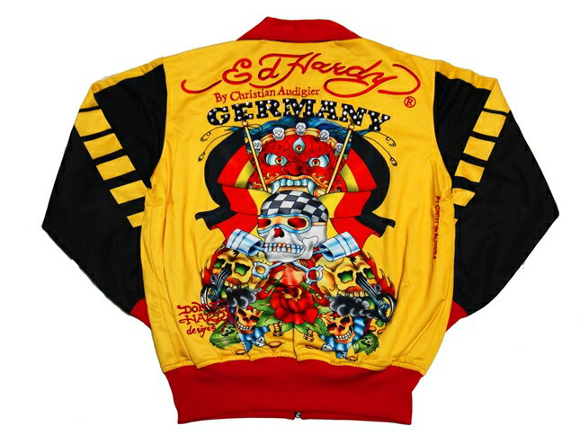 エドハーディー Ed Hardy メンズ トラックジャケット ドイツ ジャージ