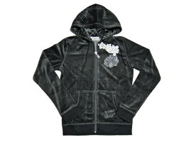 クリスチャンオードジェーChristianAudigier刺繍レディースベロアパーカーロスジップフーディー