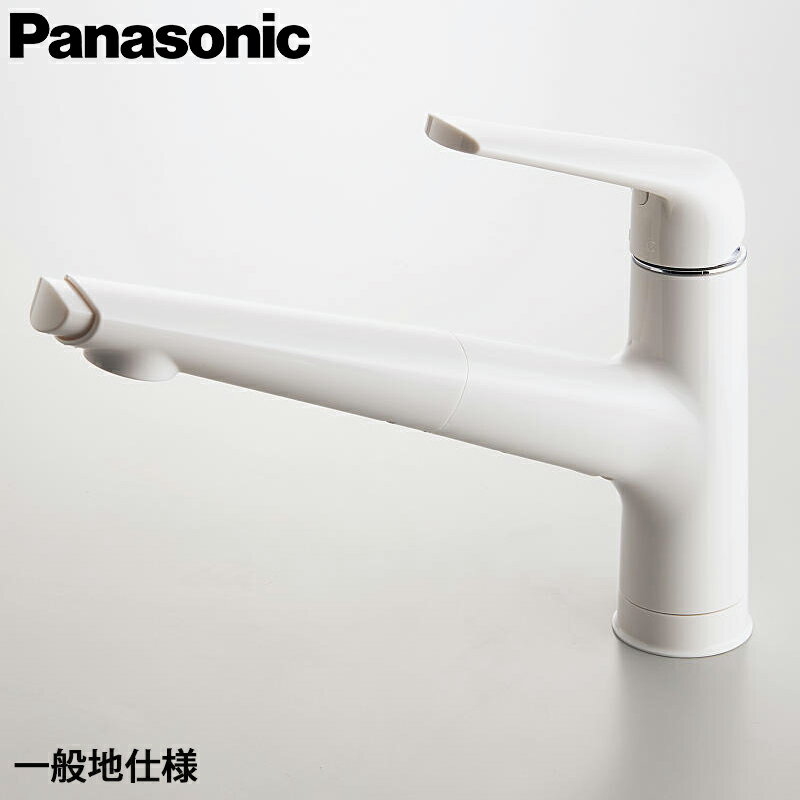 楽天総合問屋　萬屋Panasonic パナソニック キッチン混合水栓 サラサラワイドシャワー JUA03FWSNE エコカチット水栓 スゴピカ素材（有機ガラス系） 一般地仕様