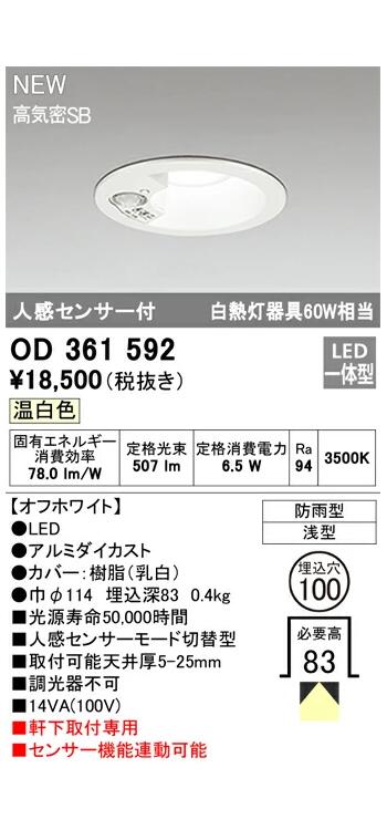 ǥå ƥꥢ 饤ȿʹ󥵡⡼ط 100 եۥ磻 OD361592S  Ǯ60W