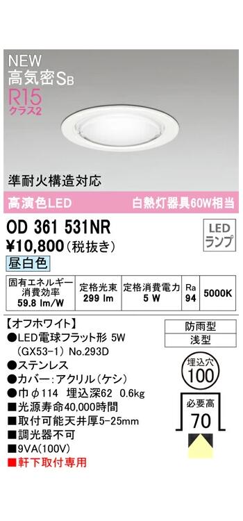 ǥå LEDŵեåȷ饤 100 OD361531NRS Ĵ  Ǯ60W