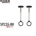 【送料無料】川口技研 室内物干し ホスクリーン SPCSS-BK ブラック 2本セット