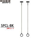 【送料無料】川口技研 室内物干し ホスクリーン SPCL-BK ブラック 2本セット