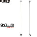 【送料無料】川口技研 室内物干し ホスクリーン SPCLL-BK ブラック 2本セット