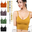 ブラトップ バックオープンブラトップ ワイヤレスブラ キャミソール カップ付き スポーツブラ 背中開き リブ ルームウェア レディース 下着 インナー スポーツブラ バックオープンブラトップ タンクトップ キャミ カップ付きインナー 送料無料