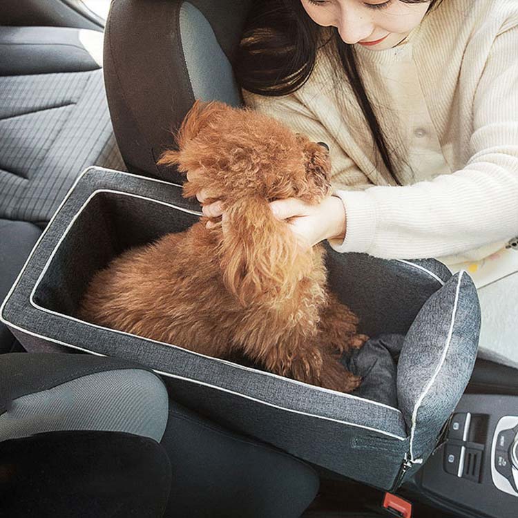 【送料無料】犬のドライブボックス 小型犬 ペットキャリー ペット用 ドライブベッド ペット ペットバッグ 犬 車載 ドライブボックス コンパクト ペットキャリー 車 ドライブ お出かけ アウトドア 外出 旅行 安全 便利 ペットカー用品 お出かけ yorozuyahonntenn-10019990 ヨロズヤホンテン サンプル画像3