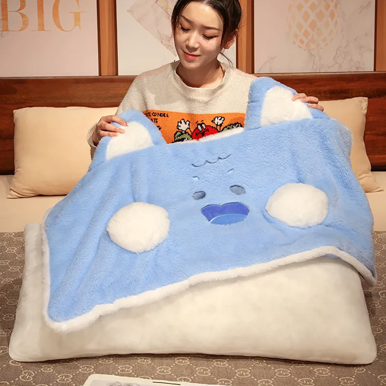 背もたれクッション 背中クッション ベットの上 可愛い 猫 ネコ 背あて ふわふわ もこもこ ベッドクッション ソファークッション 腰クッション 読書枕 足枕 腰枕 テレビ枕 おしゃれ かわいい 添寝枕 抱き枕 柔らかい 動物 ぬいぐるみ 癒し [2]